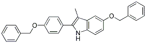 5-Benzyloxy-2-(4-benzyloxy-phenyl)-3-methyl-1H-indole 结构式