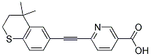 6-(4,4-DIMETHYL-THIOCHROMAN-6-YLETHYNYL)-NICOTINIC ACID 结构式
