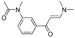 N-[3-((E)-3-DIMETHYLAMINO-ACRYLOYL)-PHENYL]-N-METHYL-ACETAMIDE 结构式