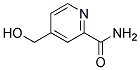 4-HYDROXYMETHYL-PYRIDINE-2-CARBOXYLIC ACID AMIDE 结构式