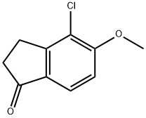 4-氯-5-甲氧基-1-茚满酮 结构式