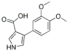 4-(3,4-DIMETHOXYLPHENYL)-1H-PYRROLE-3-CARBOXYLIC ACID 结构式