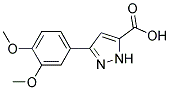 3-(3,4-DIMETHOXYPHENYL)-1H-PYRAZOLE-5-CARBOXYLIC ACID 结构式