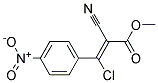 3-CHLORO-2-CYANO-3-(4-NITROPHENYL)-2-PROPENOIC ACIDETHYL ESTER 结构式