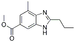 2-N-PROPYL-4-METHYL-6- ( METHOXYCARBONYL ) -BENZIMIDAZOLE 结构式