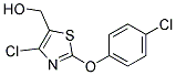 4-CHLORO-2-(4-CHLOROPHENOXY)-5-THIAZOLEMETHANOL 结构式