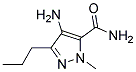 4-Amino-1-Methyl-3-N-Propyl-5-PyrazoloCarboxamide 结构式