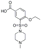 4-Ethoxy-5-(4-Mehtylpiperazin-1-Sulfonyl)Benzoic Acid 结构式