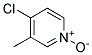 4-Chloro-3-Methylpyridine N-Oxide 结构式
