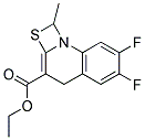 Ethyl-6,7-difluoro-1-methyl-4H-(1,3)-thiazeto(3,2- a ) quinoline-3-carboxylate 结构式