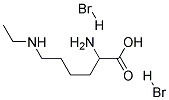 N6-ETHYL-D,L-LYSINE, DIHYDROBROMIDE 结构式