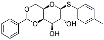 4-METHYLPHENYL 4,6-O-BENZYLIDENE-B-D-THIOGALACTOPYRANOSIDE 结构式