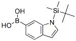 N-TERT-BUTYLDIMETHYLSILYLINDOLE-6-BORONIC ACID 结构式