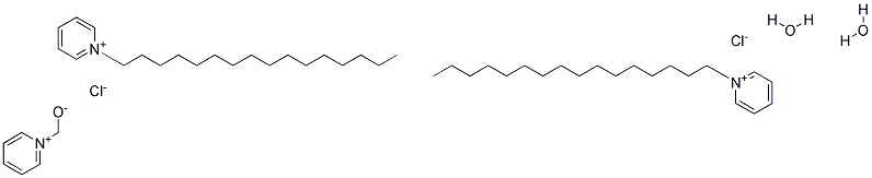 N-HEXADECYL PYRIDINIUM CHLORIDE MONOHYDRATE, (CETYL PYRIDINIUM CHLORIDE MONOHYDRATE) 结构式