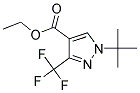 1-叔丁基-3-三氟甲基-1H-吡唑-4-羧酸乙酯 结构式