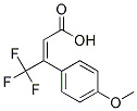 E-4,4,4-TRIFLUORO-3-(4-METHOXYPHENYL)CROTONIC ACID 结构式