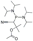 ACETIC ACID [BIS(N,N-DIISOPROPYLAMINO)PHOSPHINO], 1,1-DIMETHYL-2-CYANOETHYL ESTER 结构式