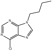 9-丁基-6-氯-9H-嘌呤 结构式