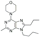 9-BUTYL-2-METHYL-6-MORPHOLINO-8-PROPYL-9H-PURINE 结构式