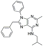 8-Benzyl-N-isobutyl-2-methyl-9-phenyl-9H-purin-6-amine 结构式