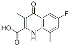 6-氟-1,4-二氢-3,8-二甲基-4-喹啉酮-2-甲酸 结构式