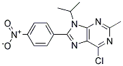 6-CHLORO-9-ISOPROPYL-2-METHYL-8-(4-NITROPHENYL)-9H-PURINE 结构式