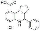 6-CHLORO-3A,4,5,9B-TETRAHYDRO-4-PHENYL-3H-CYCLOPENTA[C]QUINOLINE-9-CARBOXYLIC ACID 结构式