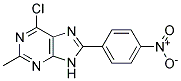 6-CHLORO-2-METHYL-8-(4-NITROPHENYL)-9H-PURINE 结构式