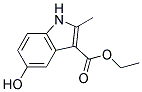 5-Hydroxy-2-methyl-3-indolecarboxylic acid ethyl ester 结构式