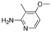 3-甲基-4-甲氧基吡啶-2-胺 结构式