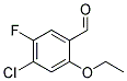 4-CHLORO-2-ETHOXY-5-FLUOROBENZALDEHYDE 结构式