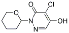 4-CHLORO-2-(TETRAHYDRO-2H-PYRAN-2-YL)-5-HYDROXYPYRIDAZIN-3(2H)-ONE 结构式