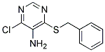 4-(Benzylthio)-6-chloropyrimidin-5-amine 结构式