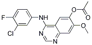 4-(3-CHLORO-4-FLUOROPHENYLAMINO)-7-METHOXYQUINAZOLIN-6-YL ACETATE 结构式