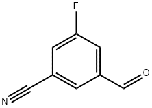 3-氟-5-甲酰基苯腈 结构式