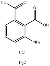 3-氨基邻苯二甲酸盐酸盐水合物 结构式