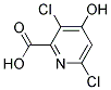 3,6-Dichloro-4-hydroxypyridine-2-carboxylic acid 结构式