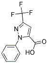1-苯基-3-三氟甲基-1H-吡唑-5-羧酸 结构式