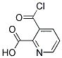 3-(CHLOROCARBONYL)PYRIDINE-2-CARBOXYLIC ACID 结构式