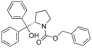 (S)-1-BENZYLOXYCARBONYL-2-[HYDROXYL(DIPHENYL)METHYL]PYRROLIDINE 结构式