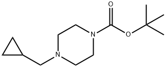 N-Boc-4-(环丙甲基)哌嗪 结构式