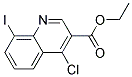 4-氯-8-碘喹啉-3-甲酸乙酯 结构式