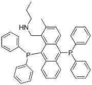 9,10双二苯基膦基甲基正丙胺基蒽 结构式