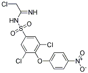 N1-(2-CHLOROETHANIMIDOYL)-3,5-DICHLORO-4-(4-NITROPHENOXY)BENZENE-1-SULFONAMIDE, TECH 结构式