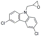 3,6-DICHLORO-9-(OXIRAN-2-YLMETHYL)-9H-CARBAZOLE, TECH 结构式