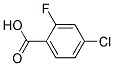 4-CHLORO-2-FLUOROBENZOIC ACID, TECH 结构式