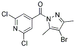 (4-Bromo-3,5-dimethyl-1H-pyrazol-1-yl)(2,6-dichloro-4-pyridyl)methanone, tech 结构式