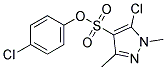 4-CHLOROPHENYL 5-CHLORO-1,3-DIMETHYL-1H-PYRAZOLE-4-SULFONATE, TECH 结构式
