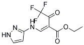 ETHYL 3-(1H-PYRAZOL-3-YLAMINO)-2-(2,2,2-TRIFLUOROACETYL)ACRYLATE, TECH 结构式