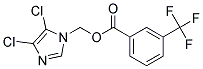 (4,5-DICHLORO-1H-IMIDAZOL-1-YL)METHYL 3-(TRIFLUOROMETHYL)BENZOATE, TECH 结构式